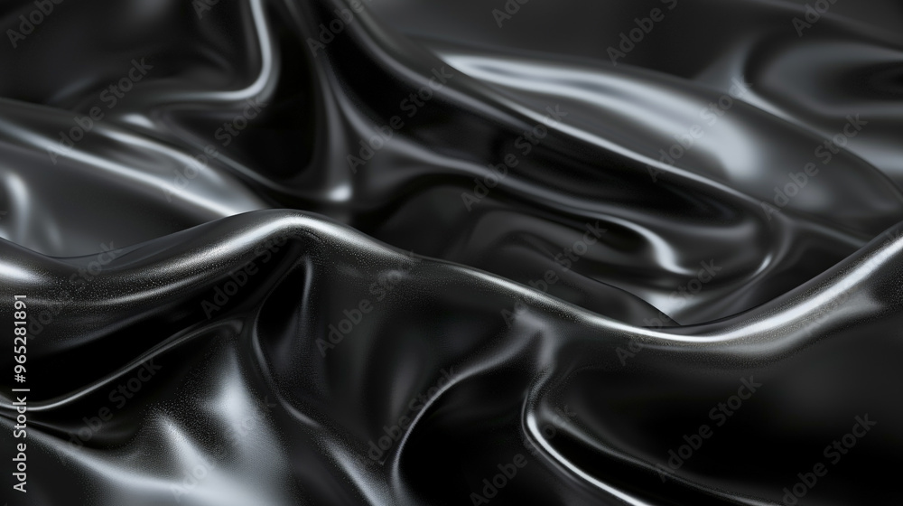 Fototapeta premium Black Velvety Texture Background 