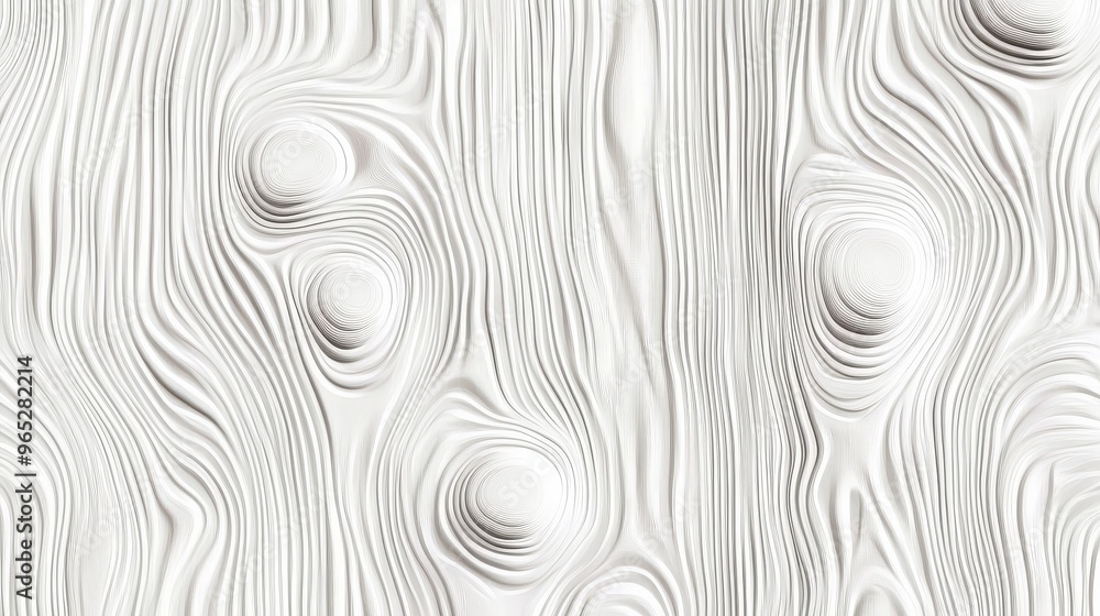 Minimalist seamless backdrop highlighting a 3D wood design in white, complete with realistic grain and knot features. Minimalist seamless backdrop highlighting a 3D wood design in white, complete with realistic grain and knot features.