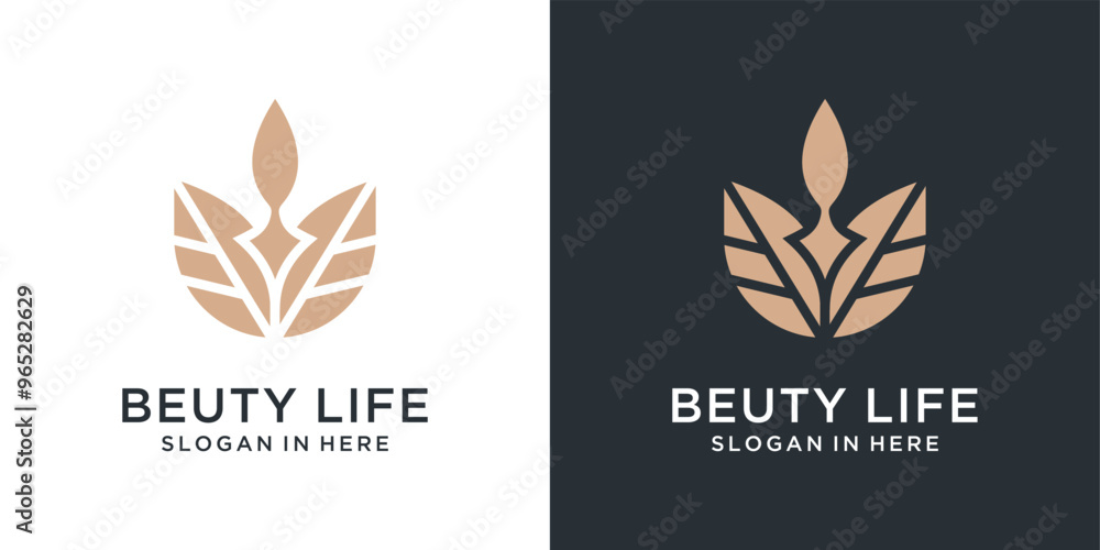 Floral ornament logo and icon, Abstract beauty flower vector logo design collection. Floral ornament logo and icon, Abstract beauty flower vector logo design collection.