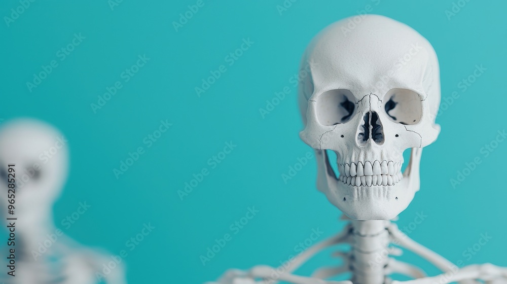 Innovative Creativity Concept: Detailed Skeleton Visualization with Copy Space for Text in 8K Resolution Innovative Creativity Concept: Detailed Skeleton Visualization with Copy Space for Text in 8K Resolution