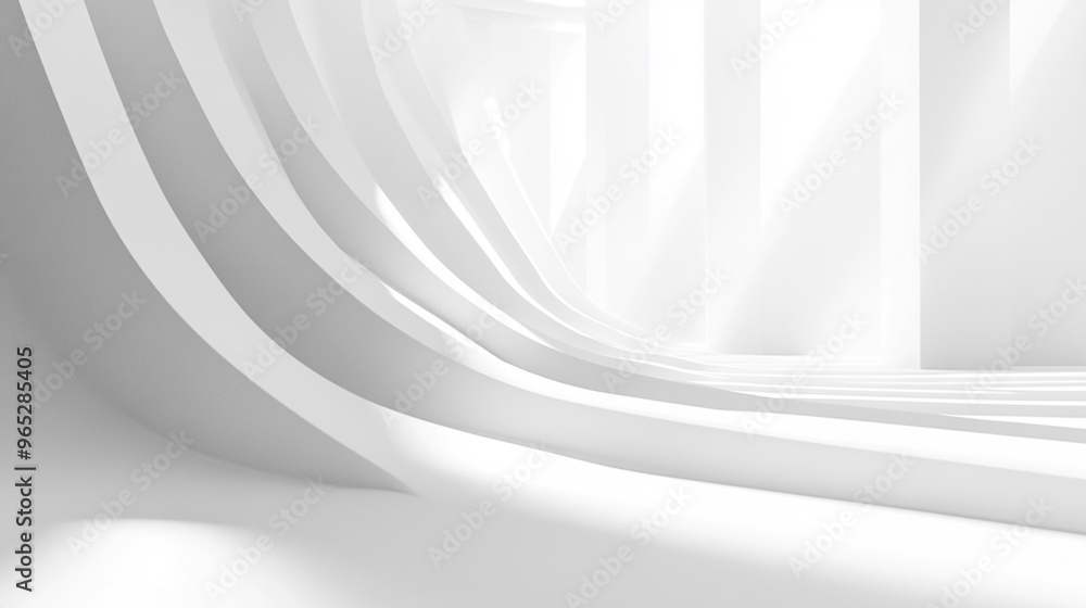 white empty 3d background.