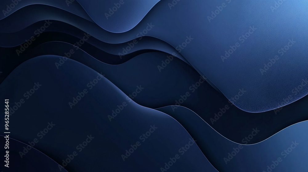Obraz premium Dark wave papercut 3d background.