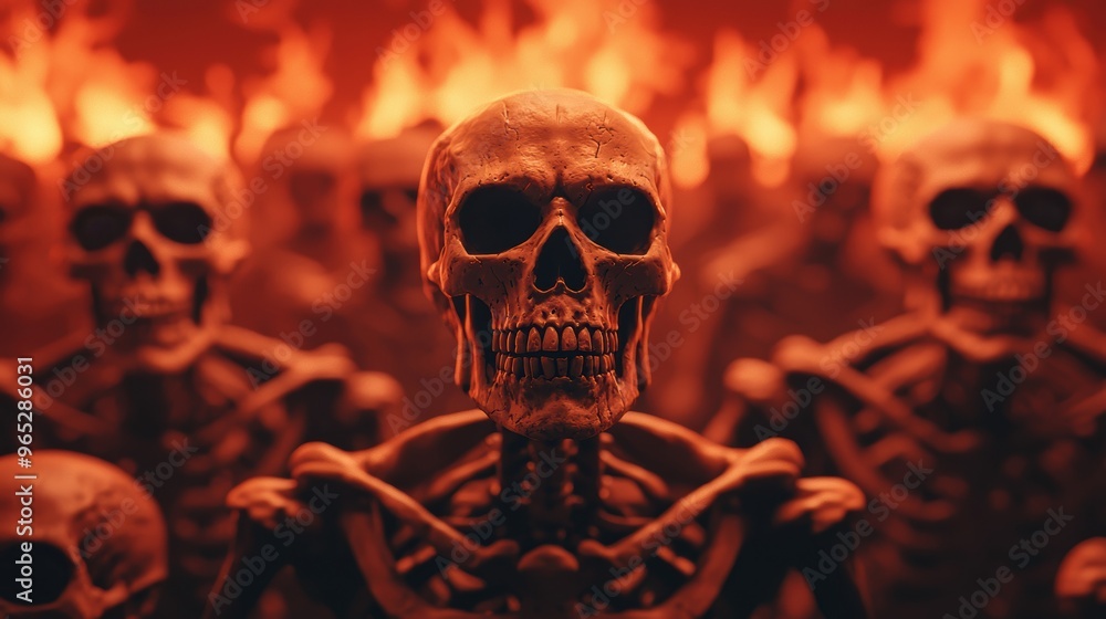 Enchanting Skeletons: Fantasy Worlds and Realms 8K High Detail with Copy Space for Text Enchanting Skeletons: Fantasy Worlds and Realms 8K High Detail with Copy Space for Text