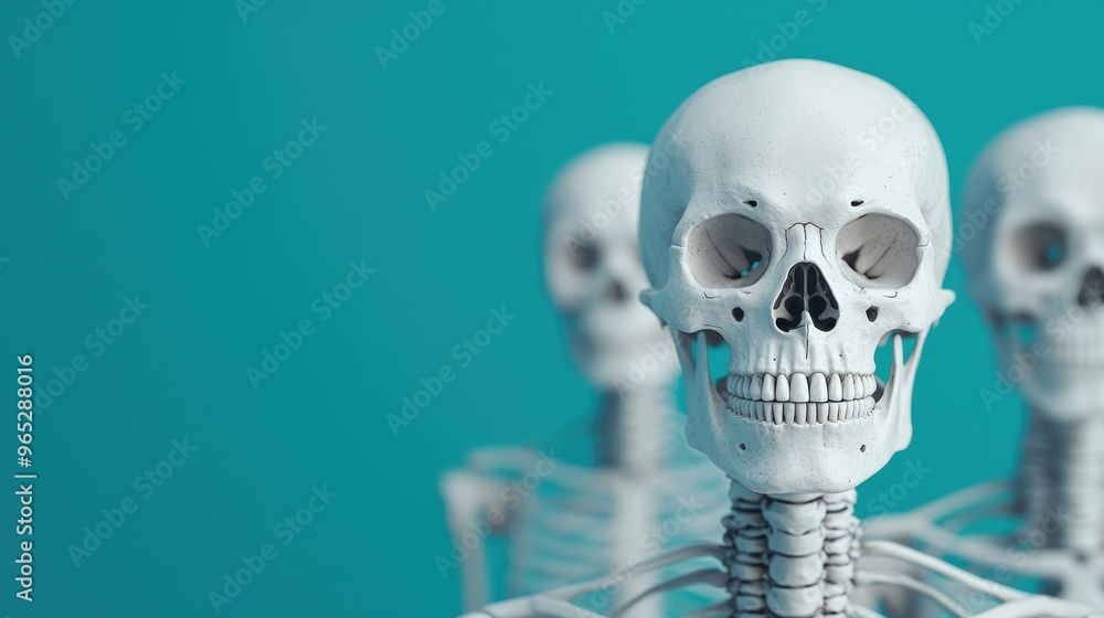 Ancient Wisdom: Skeletons Symbolizing Generational Knowledge and Wisdom with Copy Space, High Detail 8K Illustration Ancient Wisdom: Skeletons Symbolizing Generational Knowledge and Wisdom with Copy Space, High Detail 8K Illustration