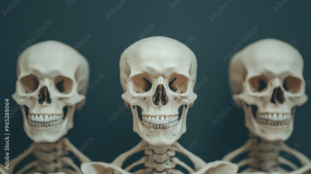 Ethereal Skeletons: Inspiring Artistic Souls in Detailed 8K Imagery with Copy Space Ethereal Skeletons: Inspiring Artistic Souls in Detailed 8K Imagery with Copy Space