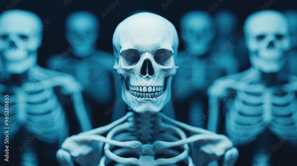 Skeletons: Visual Symbols of Harmony and Balance in Nature - 8K High Detail with Copy Space for Text Skeletons: Visual Symbols of Harmony and Balance in Nature - 8K High Detail with Copy Space for Text