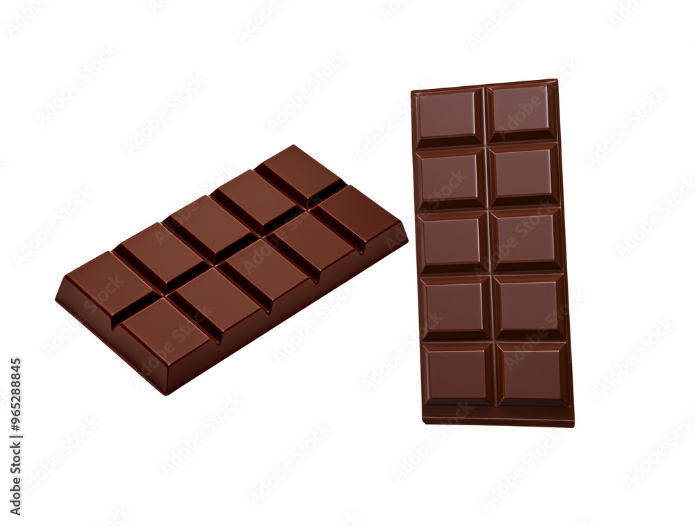Obraz premium chocolate bar on transparent background