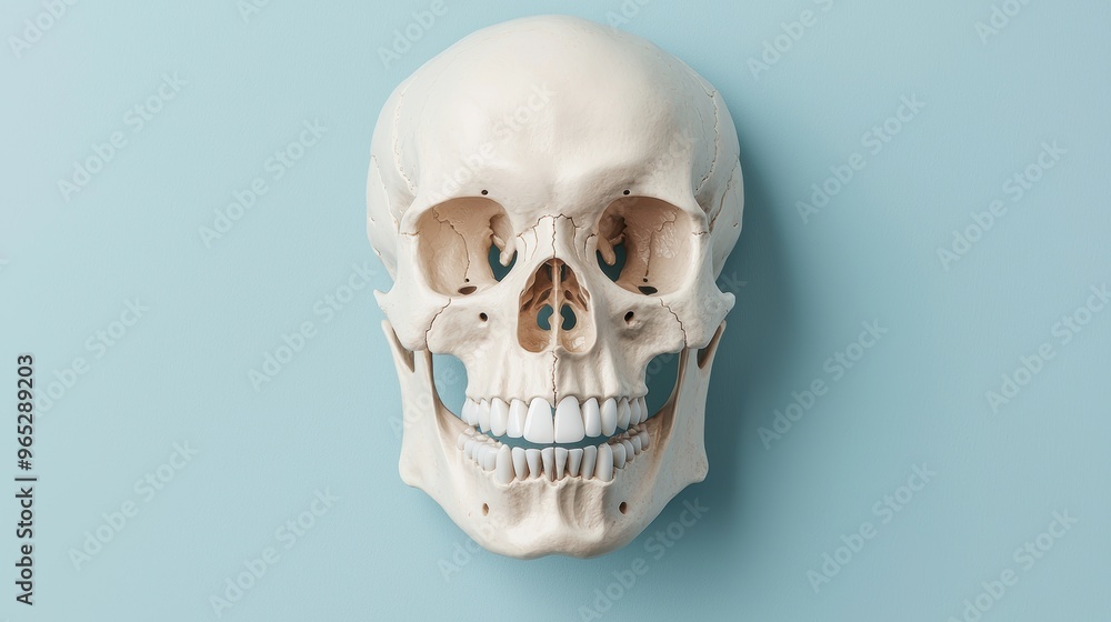 Detailed Human Jawbone Anatomy with Realistic Bone Structure in 8K Resolution - Copy Space for Text Detailed Human Jawbone Anatomy with Realistic Bone Structure in 8K Resolution - Copy Space for Text