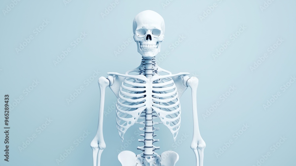 Comprehensive Human Skeletal System Medical Chart with Copy Space for Text in 8K High Detail Resolution Comprehensive Human Skeletal System Medical Chart with Copy Space for Text in 8K High Detail Resolution