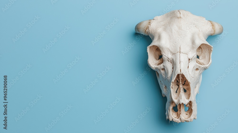 Detailed Bovine Skeleton Study - High Resolution Veterinary Image with Copy Space for Text Detailed Bovine Skeleton Study - High Resolution Veterinary Image with Copy Space for Text