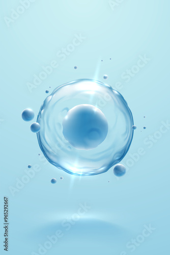 Water cell with light effect