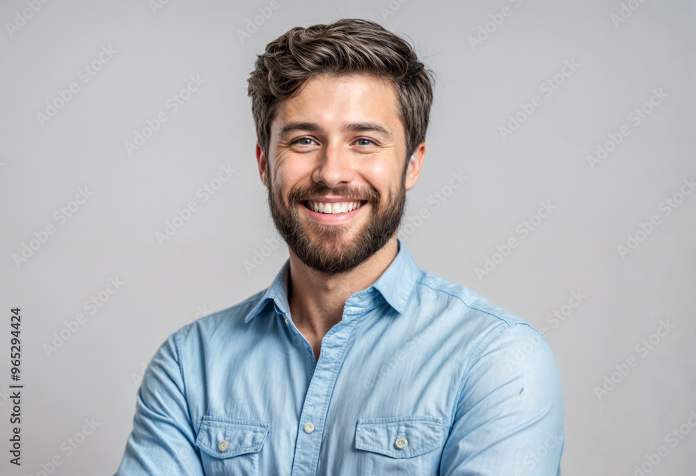 Confident Young Man with Arms Crossed Confident Young Man with Arms Crossed