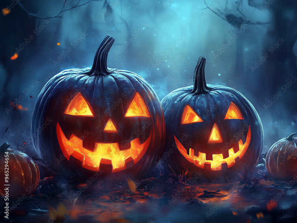 Halloween pumpkin background. A poster for happy halloween party with pumpkins and pumpkins Halloween pumpkin background. A poster for happy halloween party with pumpkins and pumpkins