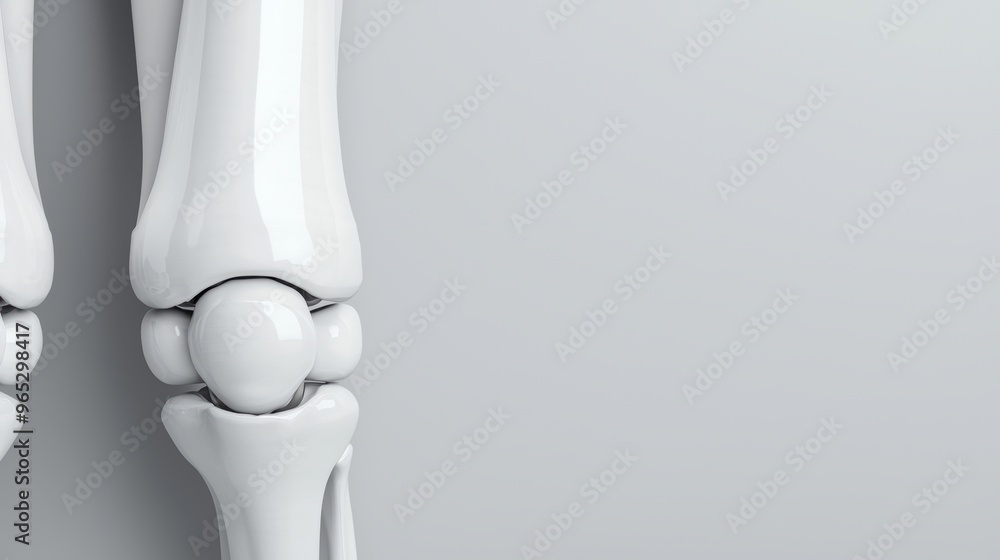 Precision Artificial Joint Anatomy Illustration with Copy Space in 8K High Detail Resolution for Technological Reference Precision Artificial Joint Anatomy Illustration with Copy Space in 8K High Detail Resolution for Technological Reference