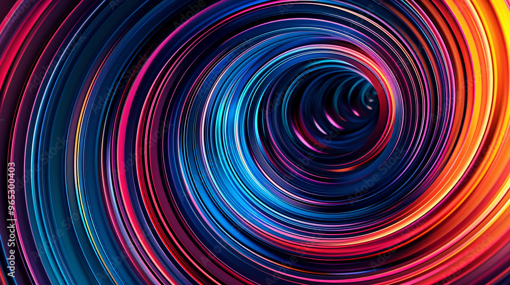 Abstract colorful circular lines on dark blue background colorful light lines with speed motion dark blue background Abstract colorful circular lines on dark blue background colorful light lines with speed motion dark blue background