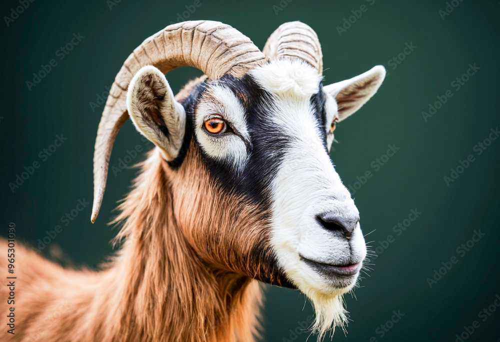 close up photo of goat. generative ai close up photo of goat. generative ai