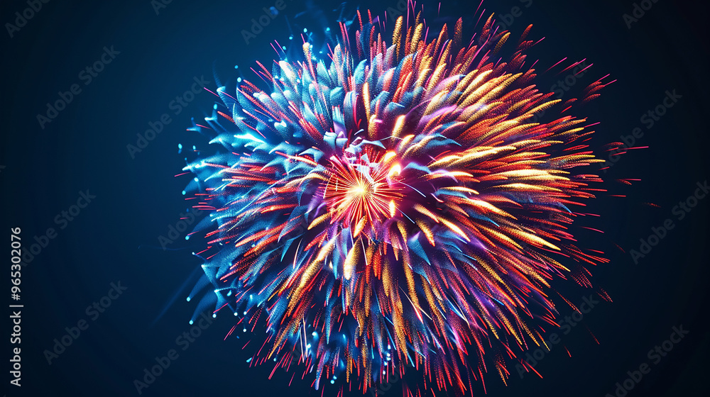 Beautiful fireworks background at night for holiday decoration Beautiful fireworks background at night for holiday decoration