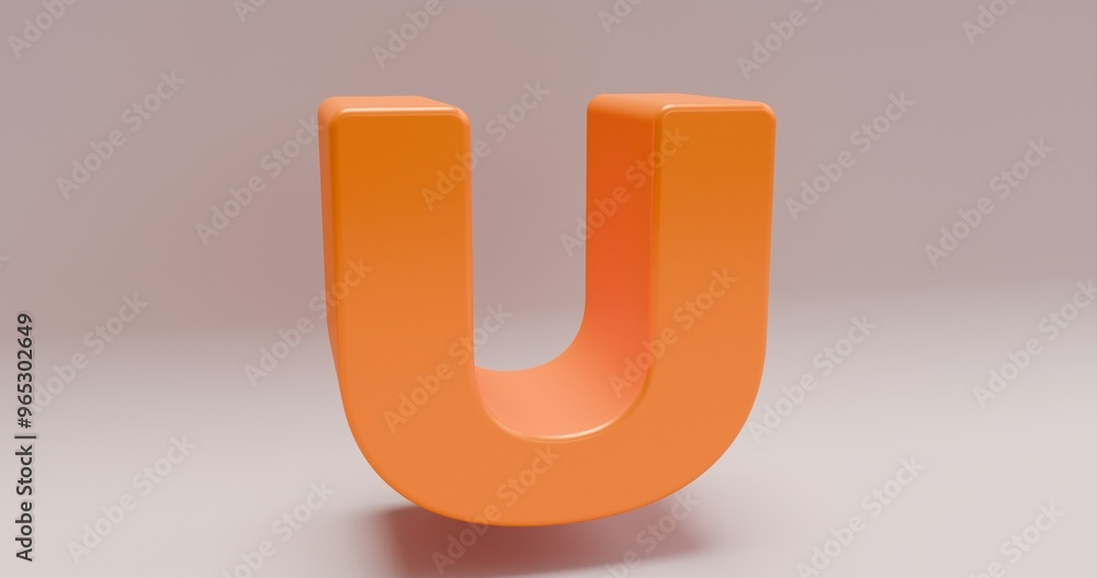 Alphabet. 3d letters render rorange set. Letters set. Letter Uu. Orange letter Uu Alphabet. 3d letters render rorange set. Letters set. Letter Uu. Orange letter Uu