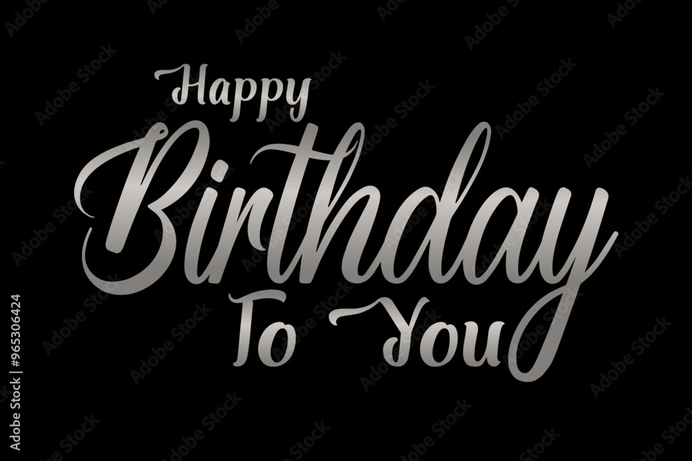 Happy birthday To you Typography Design. For every age human who is interested in birthday celebration. Happy birthday To you Typography Design. For every age human who is interested in birthday celebration.