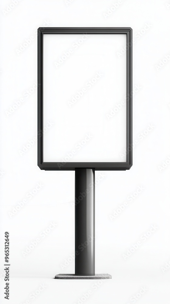 Empty advertising display stand, suitable for promotional use in various locations. Ideal for showcasing customizable content. Empty advertising display stand, suitable for promotional use in various locations. Ideal for showcasing customizable content.