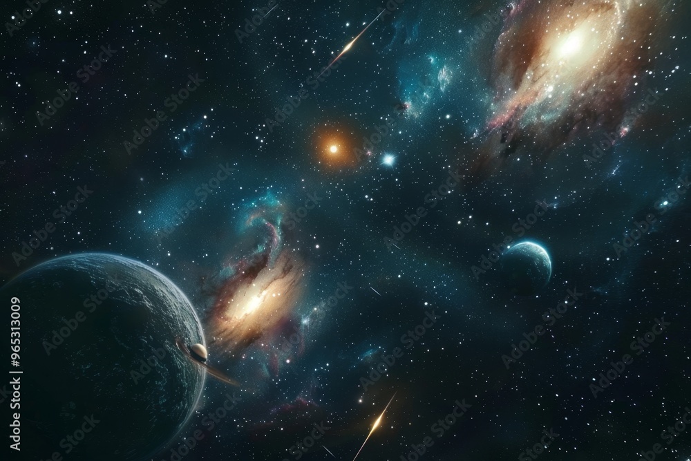 Obraz premium Beautiful Outer Space View