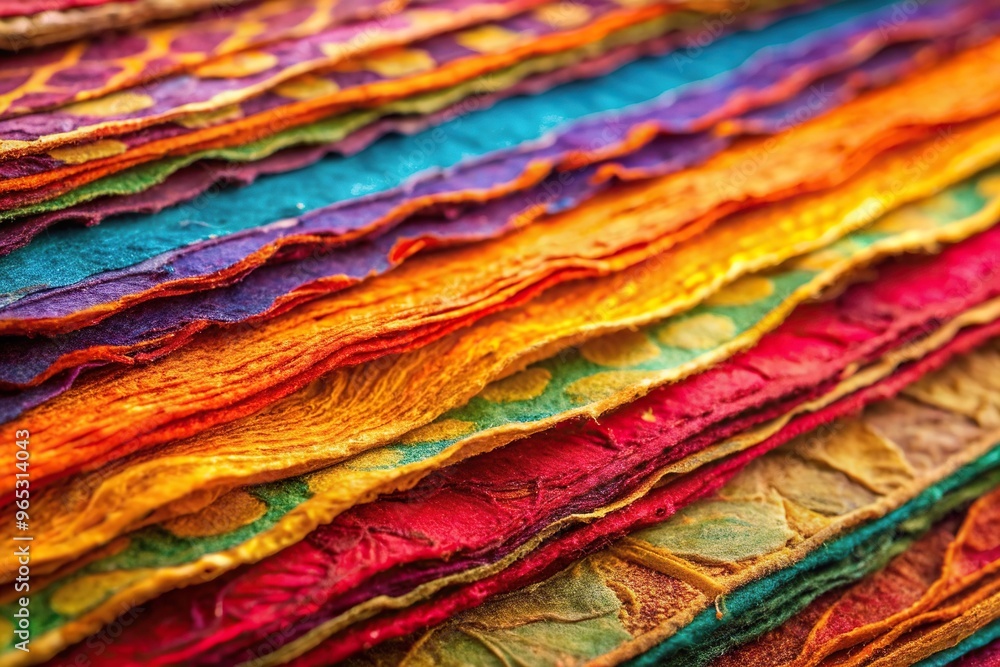 Macro close up shot of the intricate and vibrant background and texture of handmade Indian paper, close-up, vibrant, ethnic, texture, close-up macro, intricate, paper, texture background Macro close up shot of the intricate and vibrant background and texture of handmade Indian paper, close-up, vibrant, ethnic, texture, close-up macro, intricate, paper, texture background
