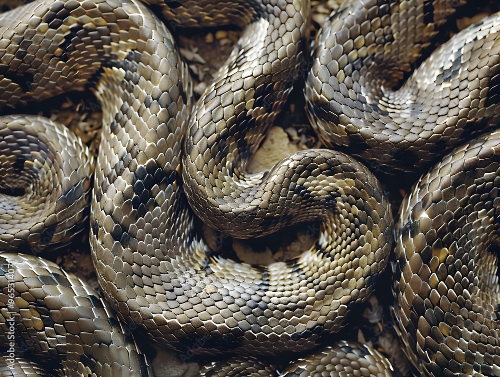Close-up of snake scales. Close-up of snake scales.