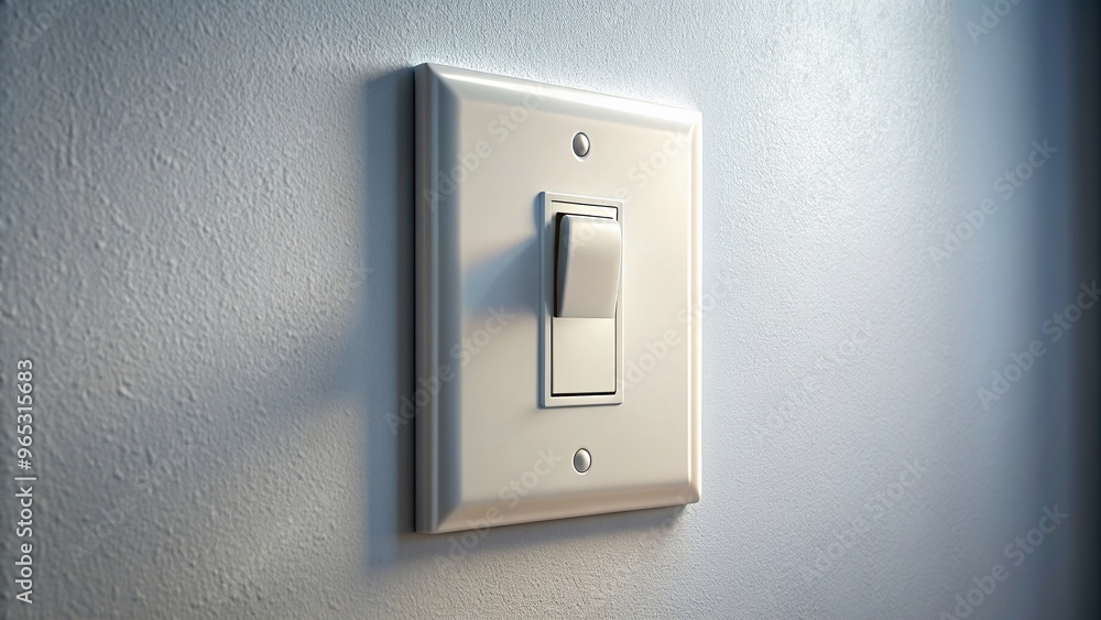 electric, power, concept, isolated, Off position, toggle, isolated, control, switchboard, An isolated wall light switch in the Off position with a fisheye lens effect electric, power, concept, isolated, Off position, toggle, isolated, control, switchboard, An isolated wall light switch in the Off position with a fisheye lens effect