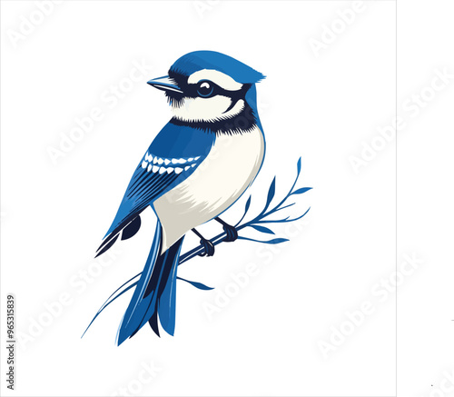 blue jay on a branch