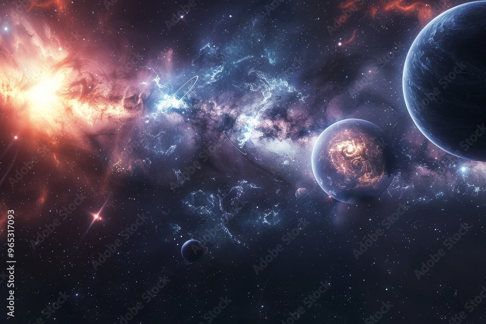 Obraz premium Beautiful Outer Space View