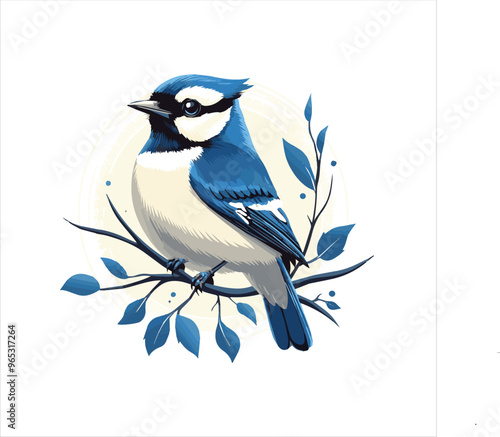 blue jay on a branch