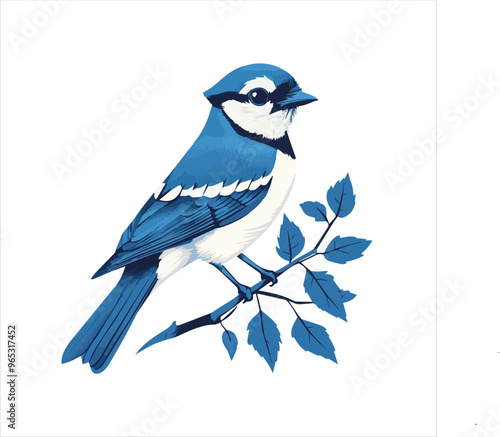 blue jay on a branch