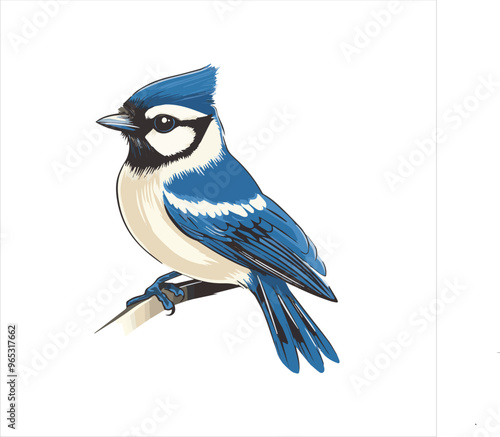 blue jay on a branch