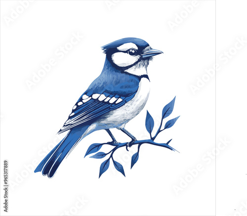 blue jay on a branch