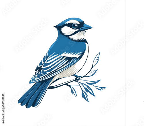 blue jay on a branch