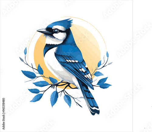 blue jay on a branch