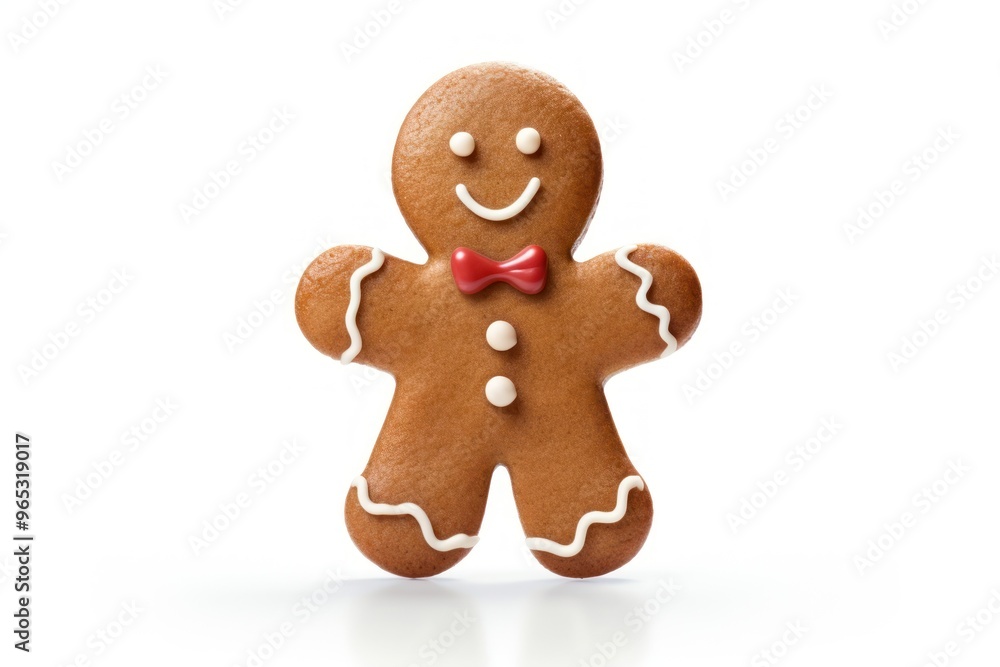 Gingerbread man holding lollipop confectionery medication outdoors. Gingerbread man holding lollipop confectionery medication outdoors.