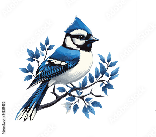 blue jay on a branch