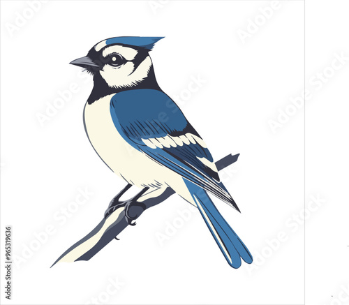 blue jay on a branch