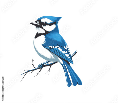 blue jay on a branch