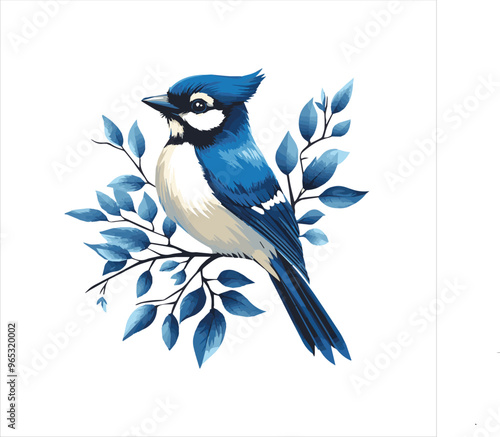 blue jay on a branch