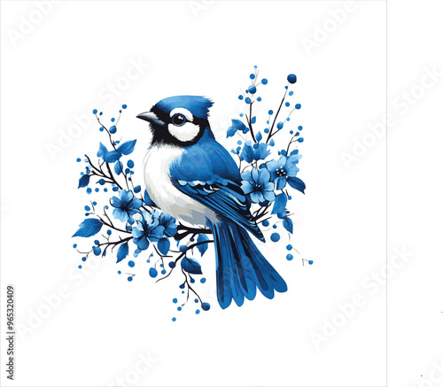 blue jay on a branch