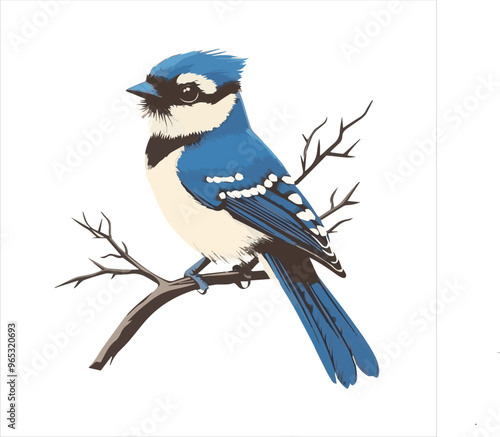 blue jay on a branch