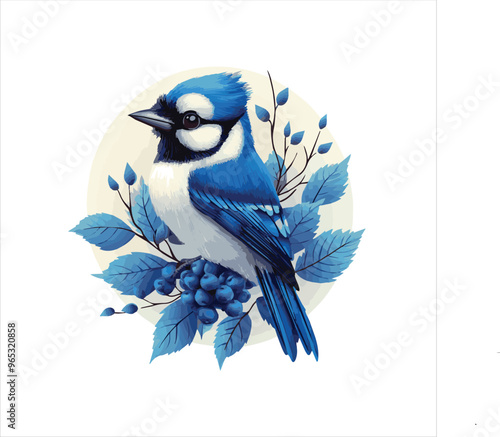blue jay on a branch