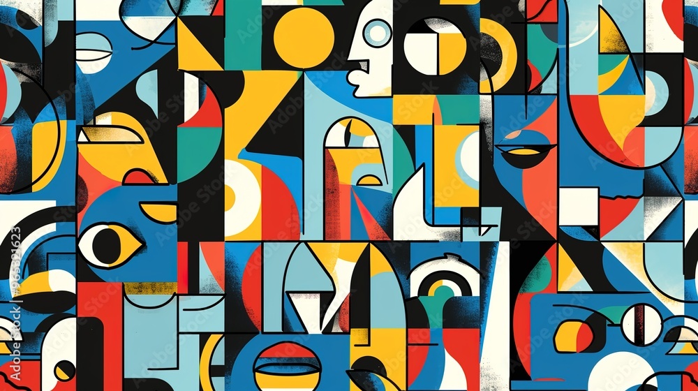 cubist abstract pattern wallpaper cubist abstract pattern wallpaper