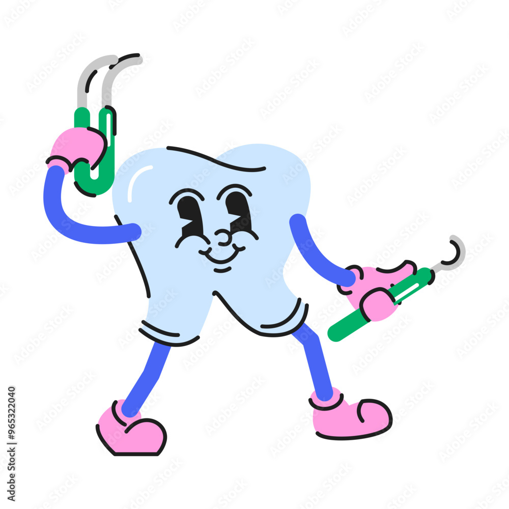 Dental Care Character Illustration Dental Care Character Illustration