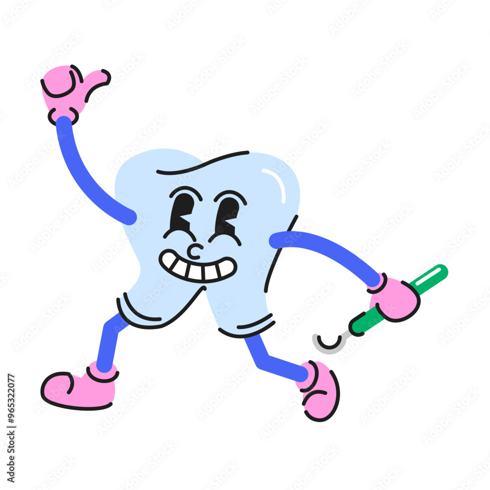 Dental Care Character Illustration Dental Care Character Illustration