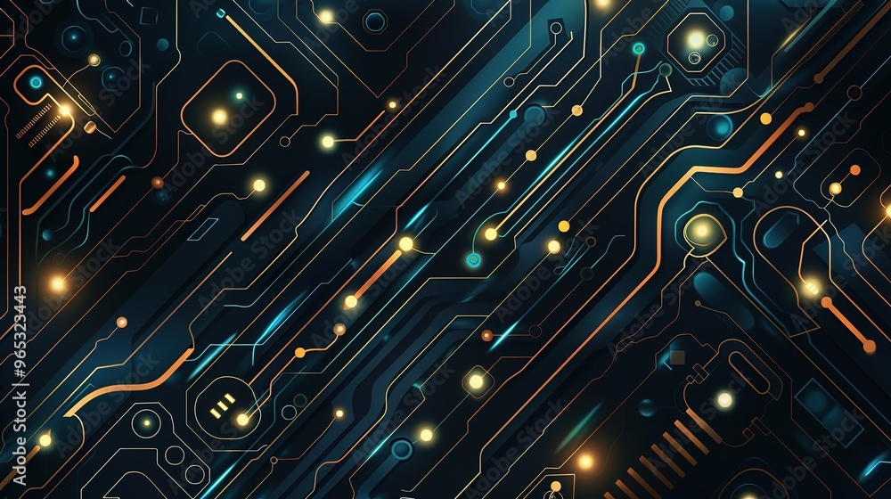 Circuit pattern wallpaper Circuit pattern wallpaper