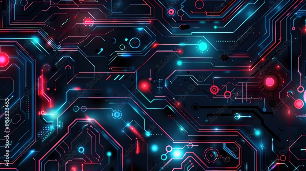 Circuit pattern wallpaper Circuit pattern wallpaper