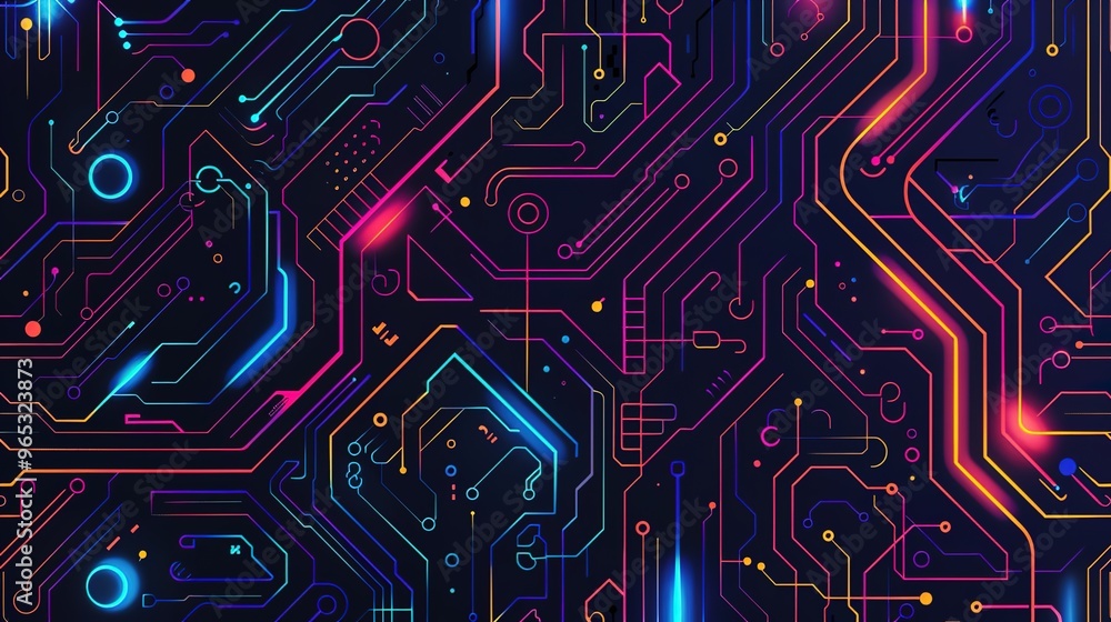 Circuit pattern wallpaper Circuit pattern wallpaper
